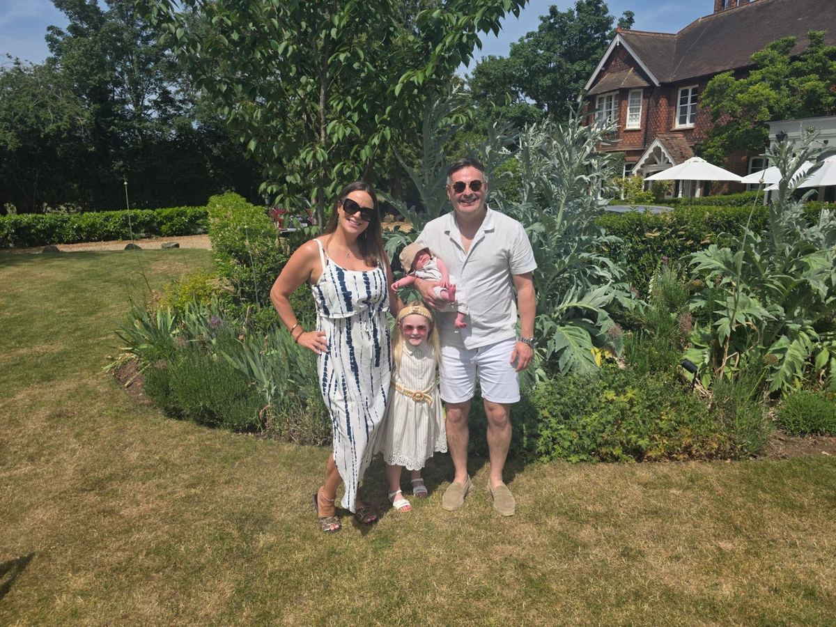 The McGuinness family, David, Carly, Pixie and Fox